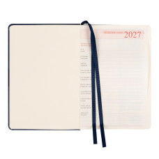 Щоденник діловий А5 Дат.2027 "Leo Planner" /252747/ "Persona", твердий, синій, 368 стор. (1/20)