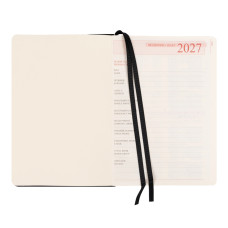 Щоденник діловий А5 Дат.2027 "Leo Planner" /252750/ "Persona", твердий, чорний, 368 стор. (1/20)