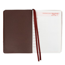 Щоденник діловий А5 Дат.2027 "Leo Planner" /252756/ "Whisky", твердий, коричневий, 368 стор. (1/20)