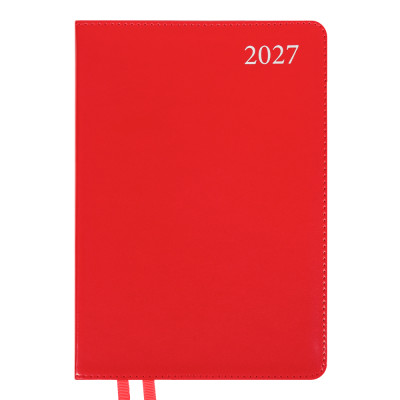 Щоденник діловий А5 Дат.2027 "Leo Planner" /252731/ "Aldento", інтегральний, червоний, 368 стор. (1/20)