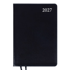 Щоденник діловий А5 Дат.2027 "Leo Planner" /252732/ "Aldento", інтегральний, чорний, 368 стор. (1/20)