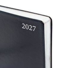 Щоденник діловий А5 Дат.2027 "Leo Planner" /252732/ "Aldento", інтегральний, чорний, 368 стор. (1/20)
