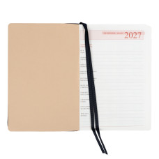 Щоденник діловий А5 Дат.2027 "Leo Planner" /252732/ "Aldento", інтегральний, чорний, 368 стор. (1/20)