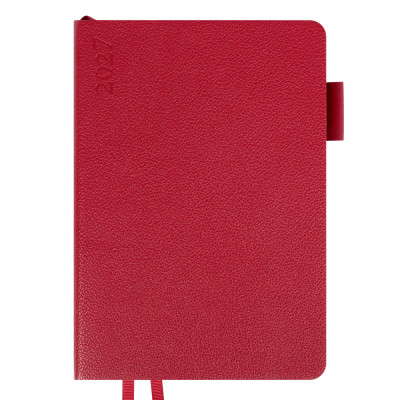 Щоденник діловий А5 Дат.2027 "Leo Planner" /252728/ "Binario", м'який, бордовий, 368 стор. (1/20)