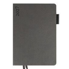 Щоденник діловий А5 Дат.2027 "Leo Planner" /252726/ "Binario", м'який, графіт, 368 стор. (1/20)