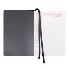 Щоденник діловий А5 Дат.2027 "Leo Planner" /252746/ "Case", інтегральний, сірий, 368 стор. (1/20)