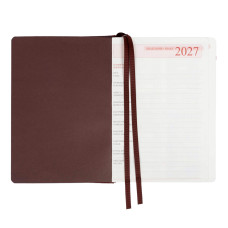 Щоденник діловий А5 Дат.2027 "Leo Planner" /252753/ "City", твердий, коричневий, 368 стор. (1/20)