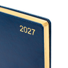 Щоденник діловий А5 Дат.2027 "Leo Planner" /252752/ "City", твердий, синій, 368 стор. (1/20)