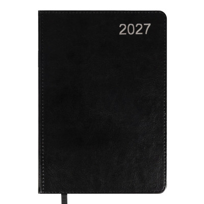 Щоденник діловий А5 Дат.2027 "Leo Planner" /252754/ "City", твердий, чорний, 368 стор. (1/20)