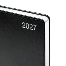 Щоденник діловий А5 Дат.2027 "Leo Planner" /252754/ "City", твердий, чорний, 368 стор. (1/20)