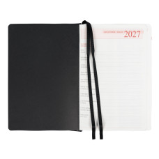 Щоденник діловий А5 Дат.2027 "Leo Planner" /252754/ "City", твердий, чорний, 368 стор. (1/20)