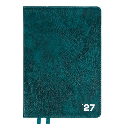 Щоденник діловий А5 Дат.2027 "Leo Planner" /252730/ "Prime", інтегральний, смарагдовий, 368 стор. (1/20)