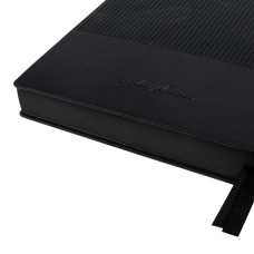 Щоденник діловий А5 Дат.2027 "Leo Planner" /252722/ "Velvet", м'який, чорний, 368 стор. (1/20)