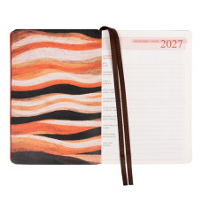 Щоденник діловий А5 Дат.2027 "Leo Planner" /252784/ "Flow", м'який, помаранчевий, 368 стор. (1/20)