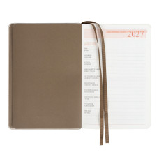 Щоденник діловий А5 Дат.2027 "Leo Planner" /252769/ "Lizard", твердий, кремовий, 368 стор. (1/20)