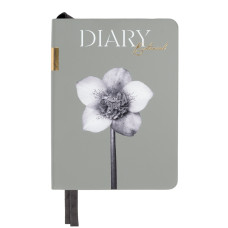 Щоденник діловий А6 Дат.2027 "Leo Planner" /252790/ "Botanic", м'який, сірий, 352 стор. (1/40)