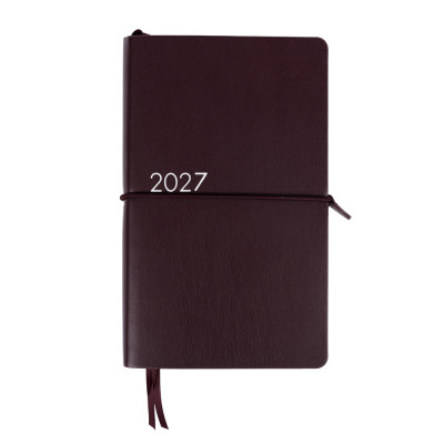 Щоденник діловий 12*20см Дат.2027 "Leo Planner" /252718/ "Glory", м'який, коричневий, 352 стор. (1/40)