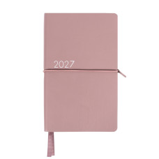 Щоденник діловий 12*20см Дат.2027 "Leo Planner" /252719/ "Glory", м'який, рожевий, 352 стор. (1/40)