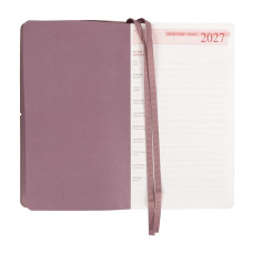 Щоденник діловий 12*20см Дат.2027 "Leo Planner" /252719/ "Glory", м'який, рожевий, 352 стор. (1/40)