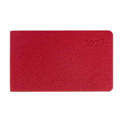 Щотижневик 10*17см Дат.2027 "Leo Planner" /252739/ "Binario", м'який, бордовий, 128 стор. (1/40)