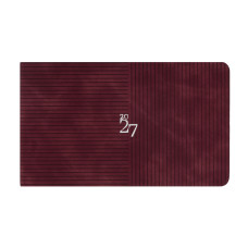 Щотижневик 10*17см Дат.2027 "Leo Planner" /252787/ "Clarity", м'який, винний, 128 стор. (1/40)