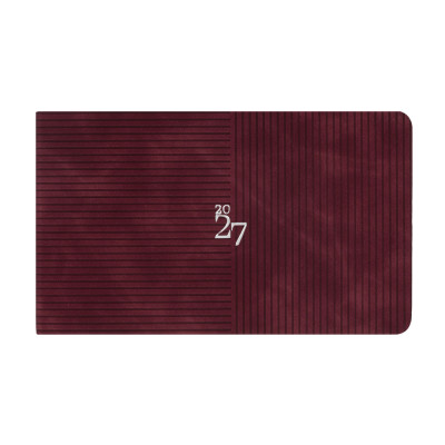Щотижневик 10*17см Дат.2027 "Leo Planner" /252787/ "Clarity", м'який, винний, 128 стор. (1/40)