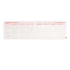 Щотижневик 10*17см Дат.2027 "Leo Planner" /252787/ "Clarity", м'який, винний, 128 стор. (1/40)