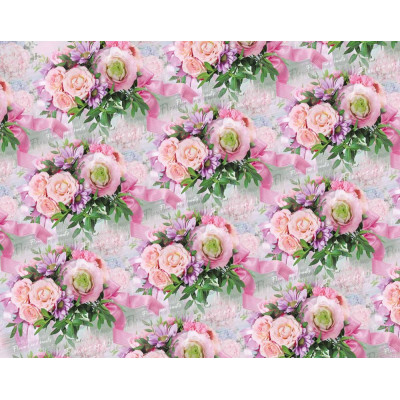 Папір пакувальний крейдований "Unison" /PVM10-212/ "fragrant flowers" 0,7*1м, 10арк.