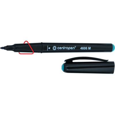 Маркер "Centropen 2606/4606" CD- PEN чорн. 1мм (10)