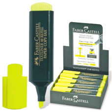 Маркер "Faber-Castell" /154807/ TEXTLINER жовтий, зел. корпус (10)