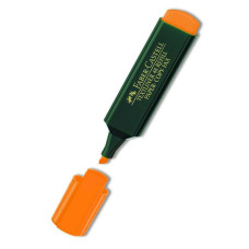 Маркер "Faber-Castell" /154815/ TEXTLINER помаранчевий, зел. корпус (10)