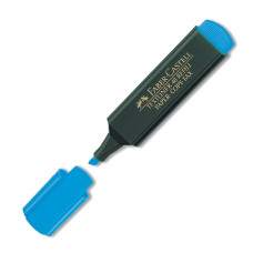 Маркер "Faber-Castell" /154851/ TEXTLINER блакитний, зел. корпус (10)