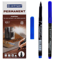 Маркер "Centropen" /2536/03/ перманентний, синій (12)