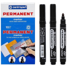 Маркер "Centropen" /8566/01/ перманентний КРУГЛИЙ, чорний (10/200)