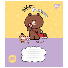 Зошит уч. "YES" 12арк.== /766949/ "Line Friends. Sweetieland" (25/500)
