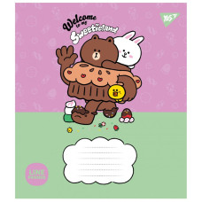 Зошит уч. "YES" 12арк.== /766949/ "Line Friends. Sweetieland" (25/500)