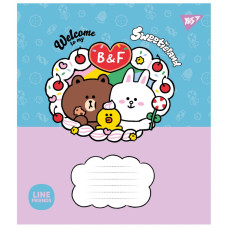 Зошит уч. "YES" 12арк.== /766949/ "Line Friends. Sweetieland" (25/500)