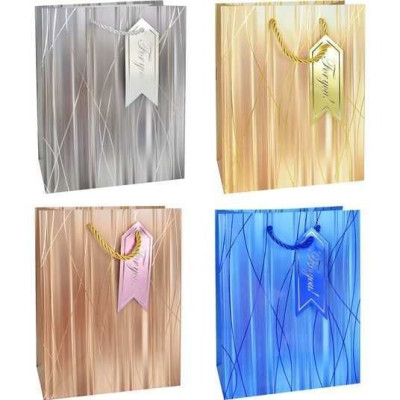 Пакет подарунковий "JO" /DSCN2906/ "Fashion" 18*23*8см, 210г/м2, мікс (12)