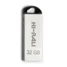 Флеш пам'ять "Hi-Rali" 32GB Fit серiя срібло