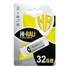 Флеш пам'ять "Hi-Rali" 32GB Fit серiя срібло