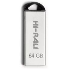 Флеш пам'ять "Hi-Rali" 64GB Fit серiя срібло