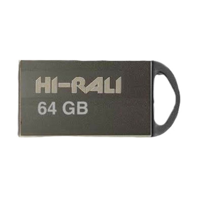 Флеш пам'ять "Hi-Rali" 64GB Mini Fit серiя срібло
