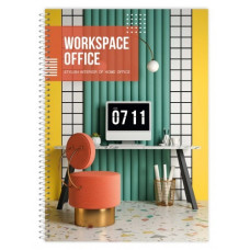 Блокнот А5/80арк. "Рюкзачок" /ППТ-2/ "OFFICE" # тв/лам. обкл., спіраль збоку, 60 г/м2, мікс  (1/12)