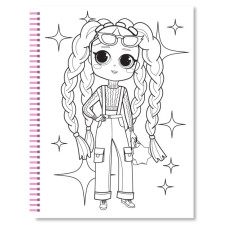 Ромальовка А4/24арк "Апельсин" /НТ-39/ "COLORING FUN" з олівцями,на пружині вн. бл. 100г/м мікс (8)
