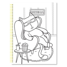 Ромальовка А4/24арк "Апельсин" /НТ-39/ "COLORING FUN" з олівцями,на пружині вн. бл. 100г/м мікс (8)