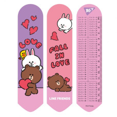 Закладка 2D "YES" /708134/ "Line Friends love" (1/10/100)