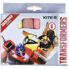 Крейда кольорова 6 шт. JUMBO "Kite" /TF21-073/ "Transformers" (1/20/60)
