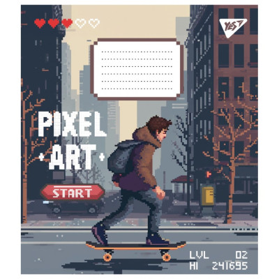 Зошит уч. "YES" 12арк.== /767228/ "Pixel art" (25/500)