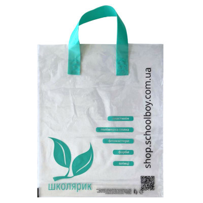 Пакет "Школярик" 30*35 П/Е 51 мкм, LDPE, прозорий, тіфані (50/1000)