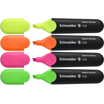 Набор маркер текст. 4 шт. SCHNEIDER 4 кол., 150 Job, в блістері (1/10)